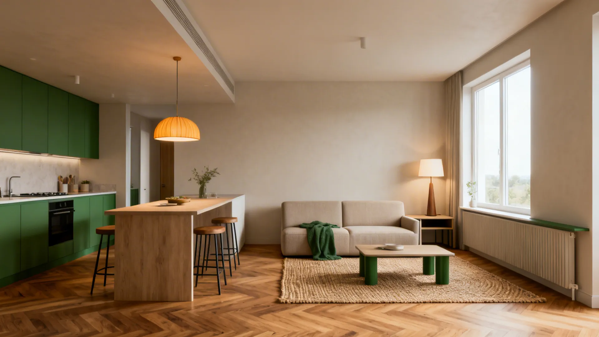 5 Creative Ideas for Living Room–Dining–Kitchen Combo