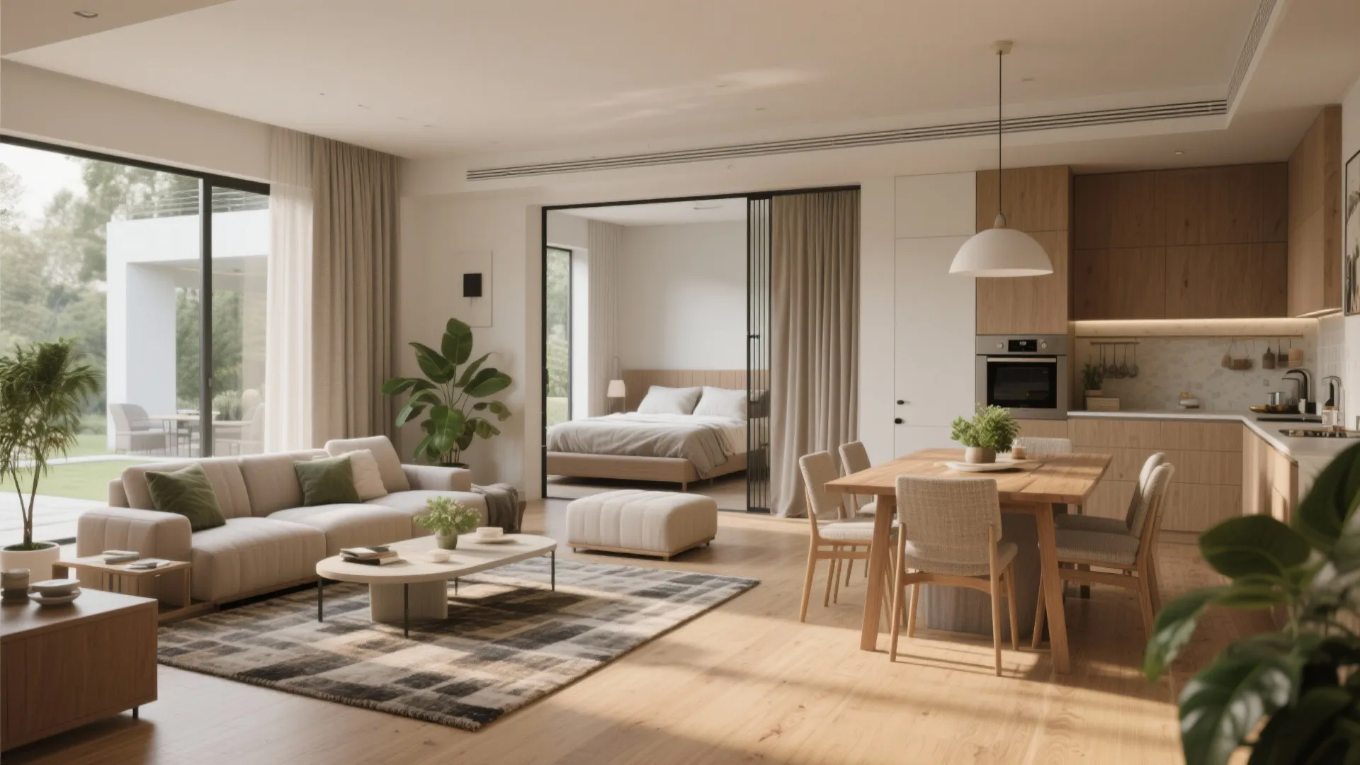 1. Open-plan villa with flexible sleeping areas