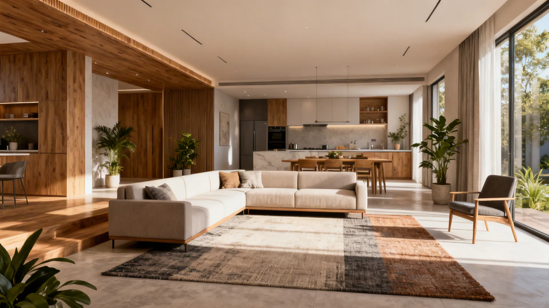 3. Open-Plan Living (250–350 sq ft)