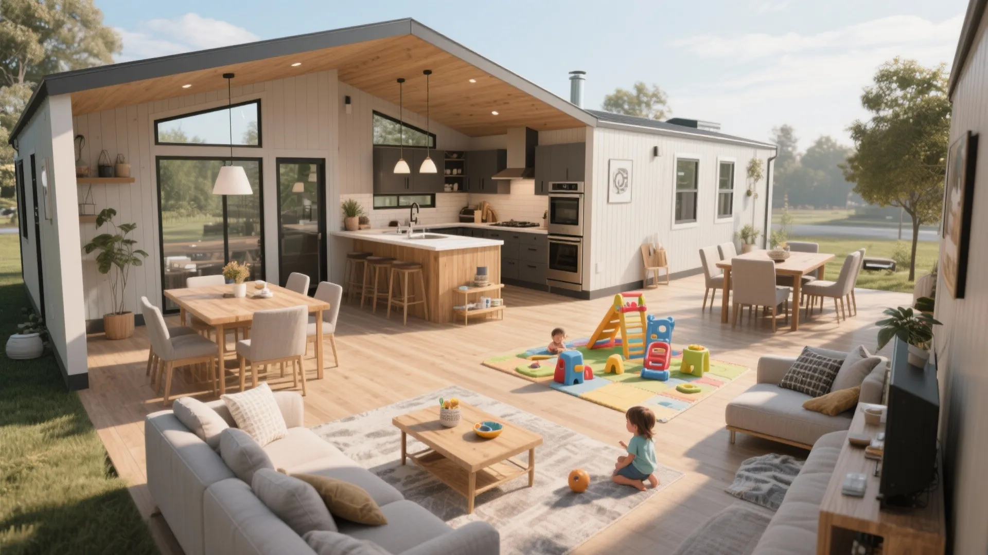 1. Maximize the Open-Plan Living Area