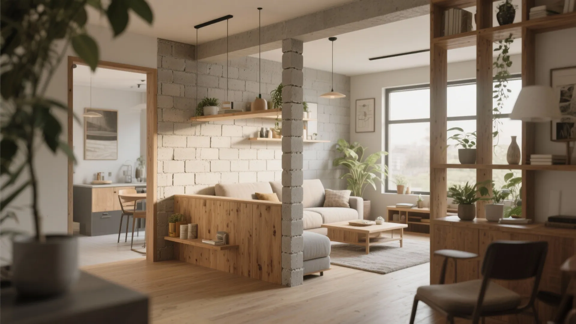 Idea 1: Open-Plan Living with Zoning