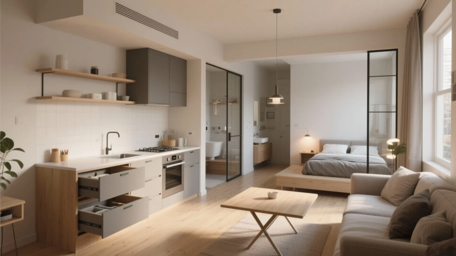 5 Small-Space Kitchen & Living Ideas for a 2-Bedroom Home