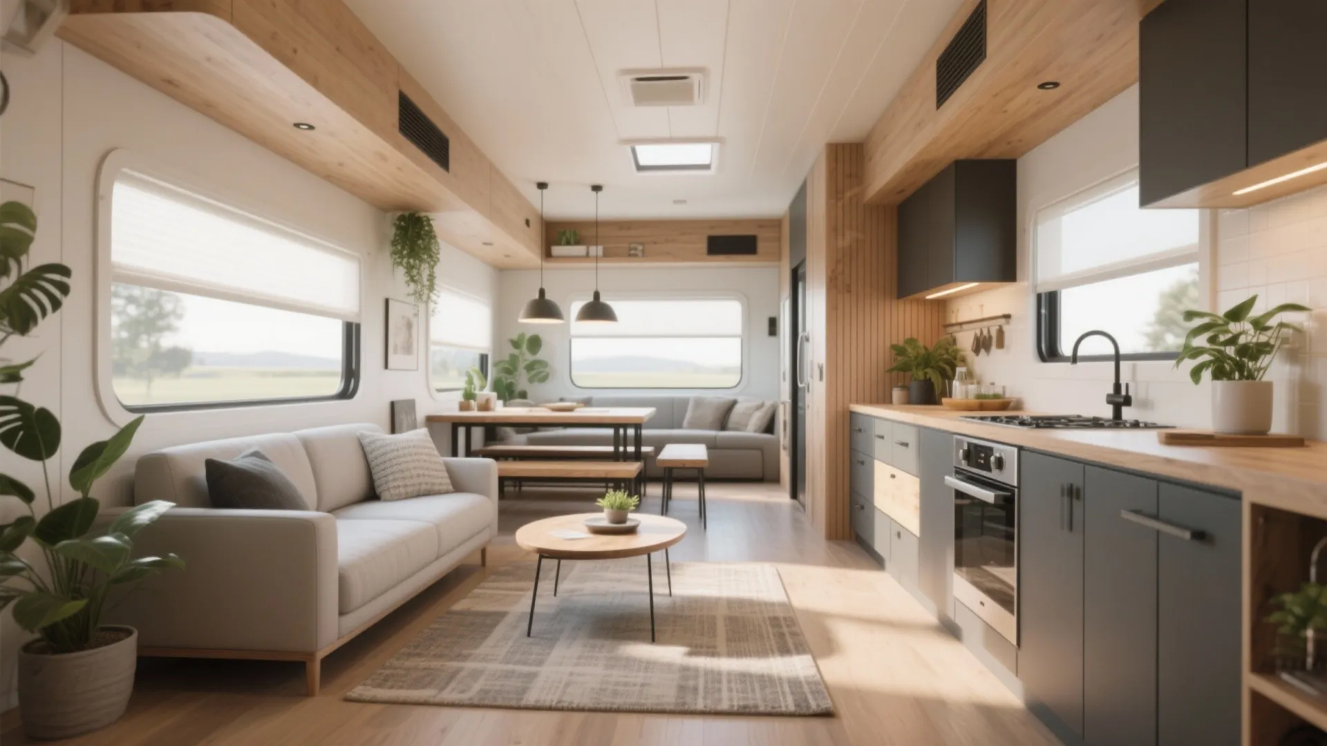 Smart Ideas for a 14x70 Mobile Home — 5 Big Inspirations: Space-saving kitchen, multi-use living zones, and clever storage for a 3-bed, 2-bath 14x70 mobile home