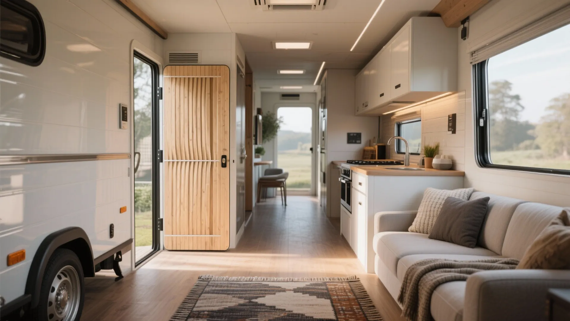 2. Open Plan Living with Pocket Dividers