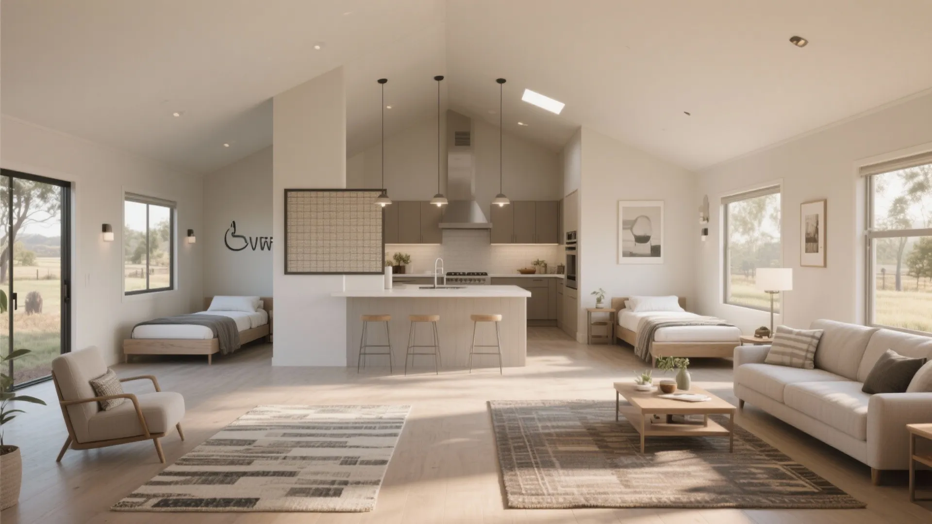 3. The Open-Plan Ranch: all-on-one-floor accessibility