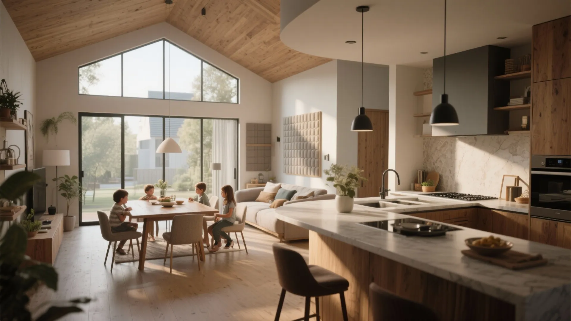 Open-plan daytime hub