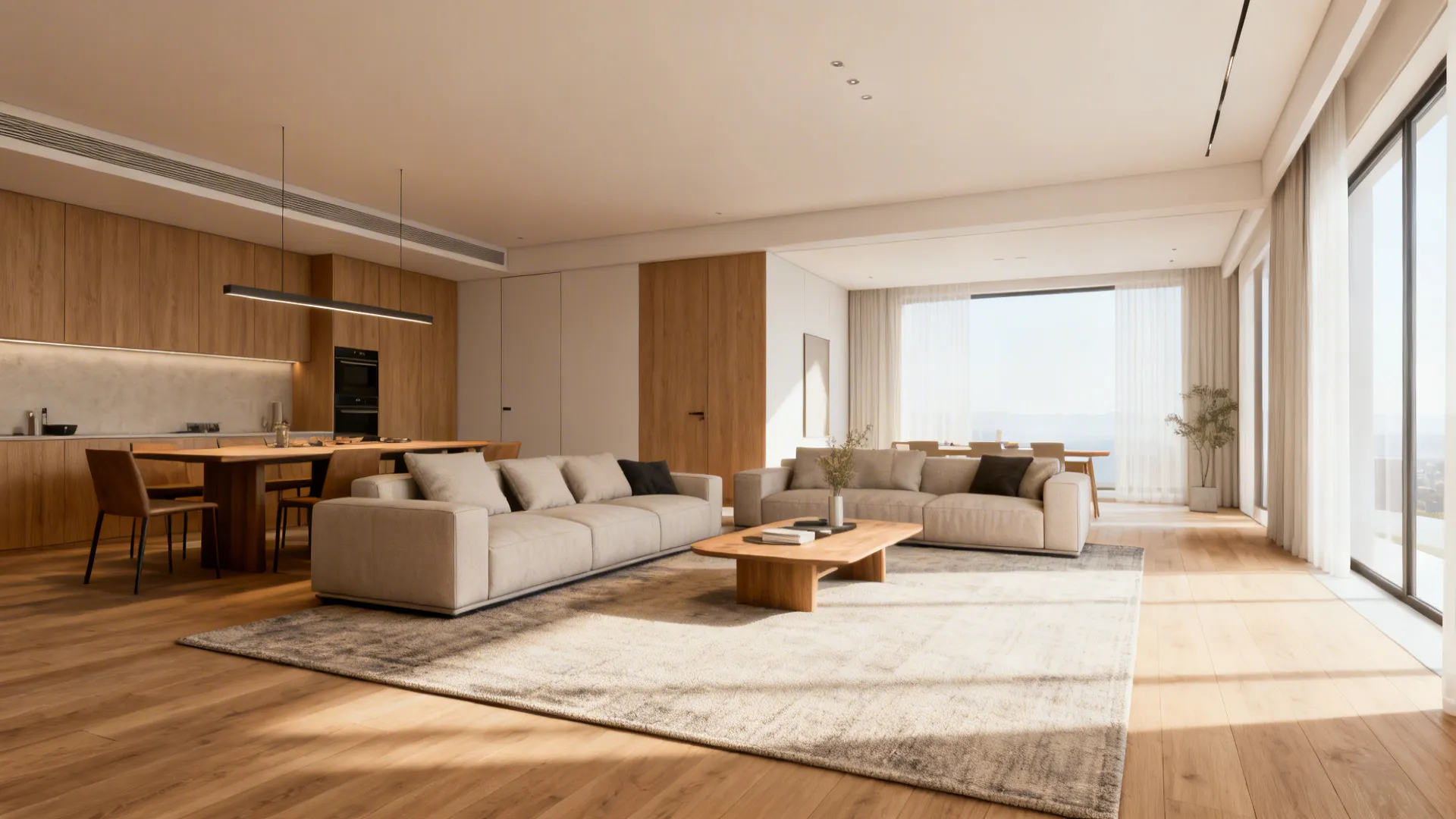 2. Go bigger in open-plan spaces