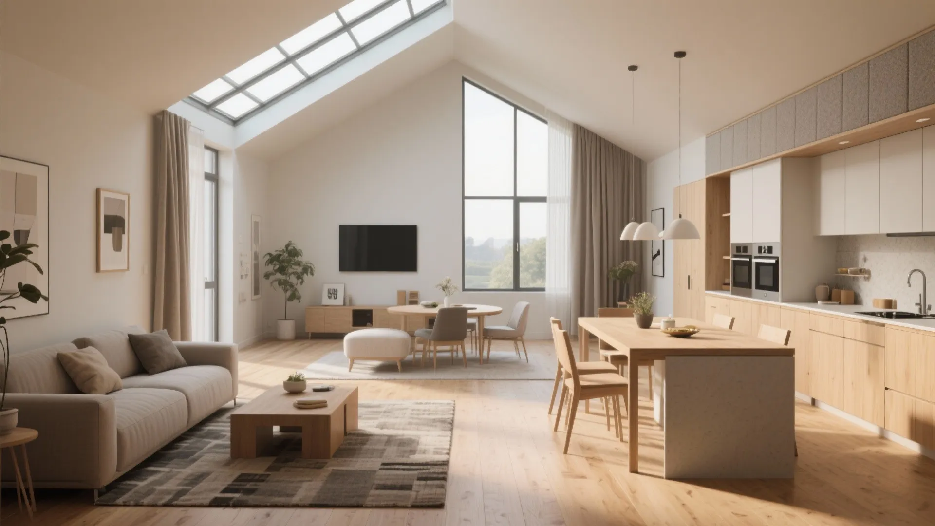 1. Open-plan living with clear sightlines