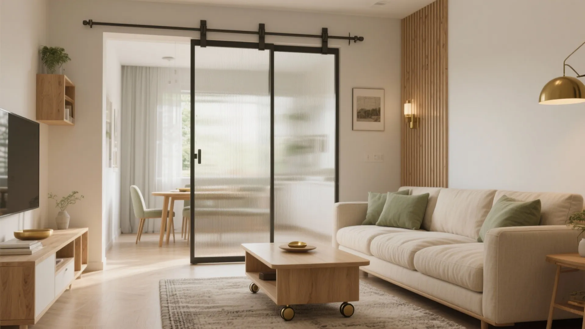 Open-Plan Living with Sliding Partitions