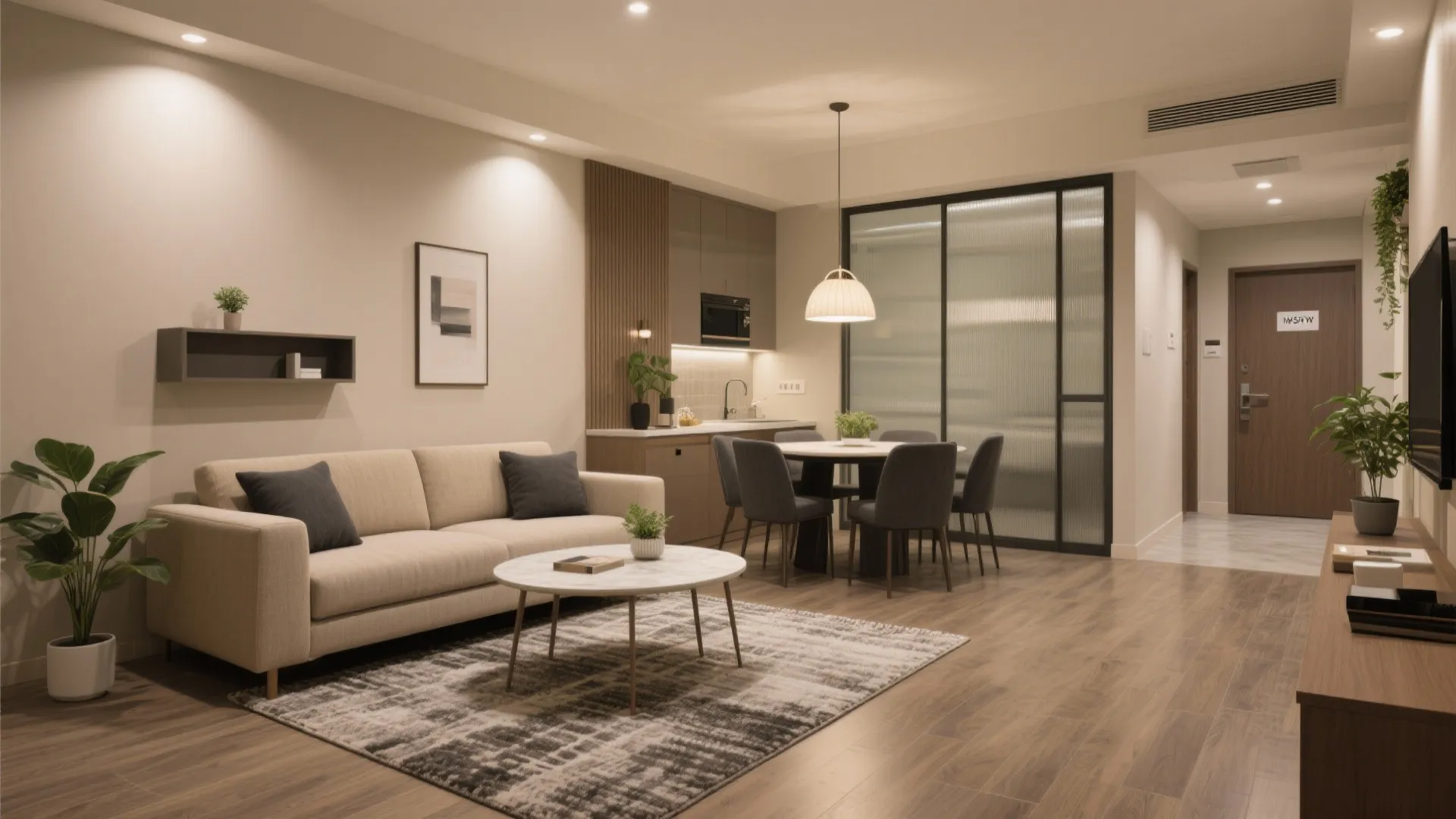 Open-Plan Living with Soft Zoning