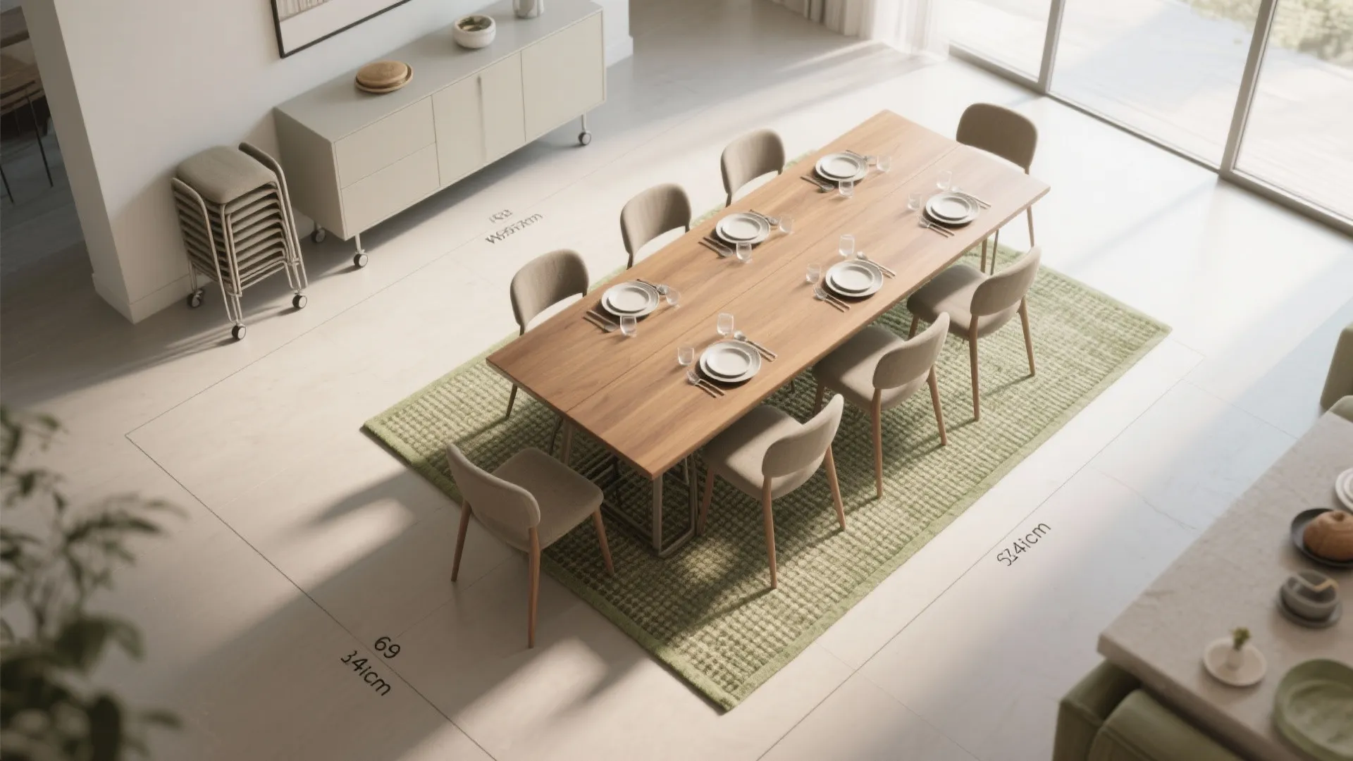 Flexible Layouts for Open-Plan Dining