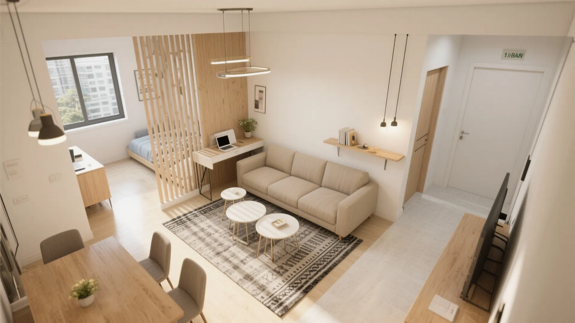 Open-Plan Living with Agile Zoning