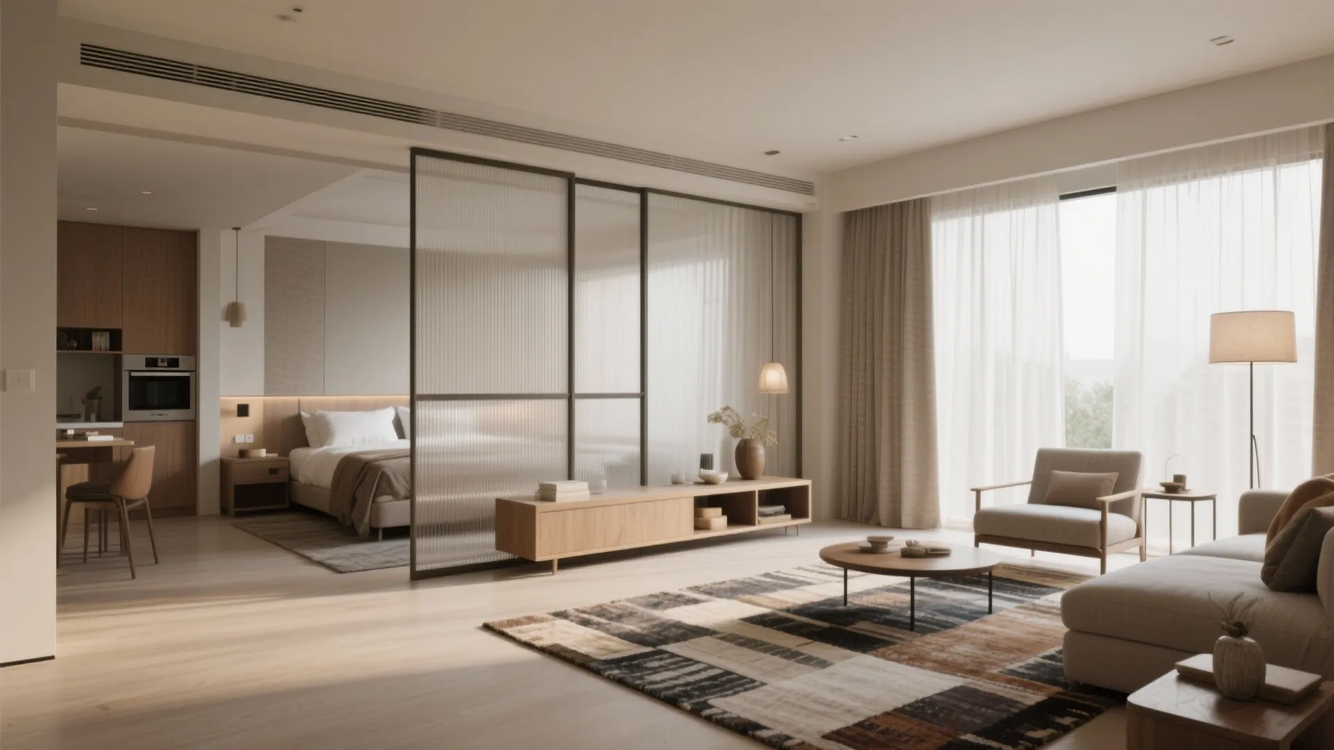 1. Open Plan Living with Zoned Privacy