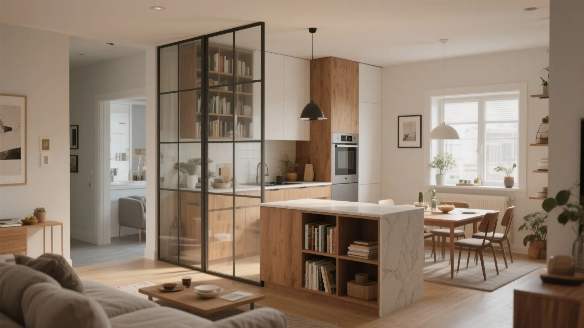 1. Open-plan living with zoned privacy