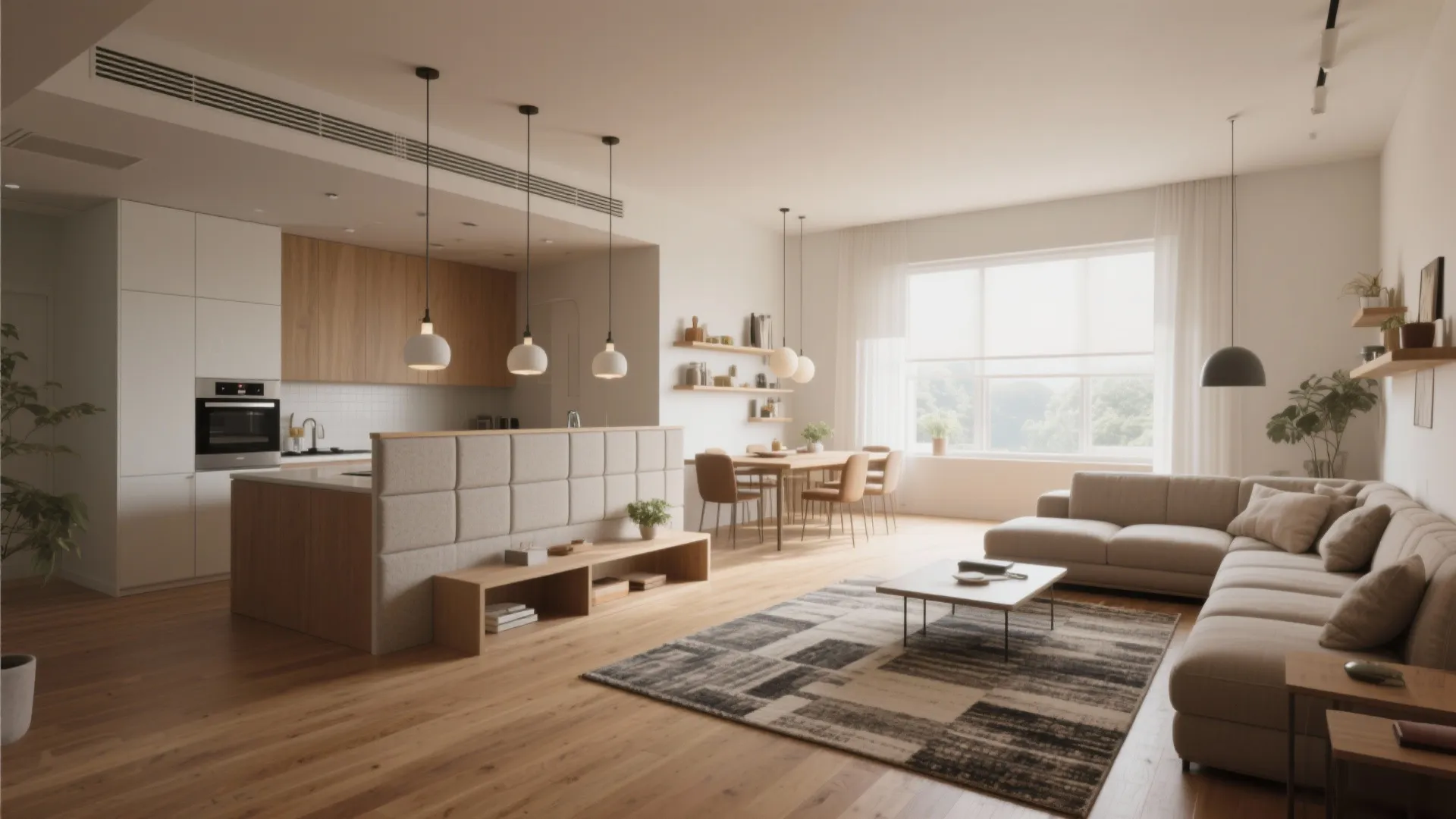 1. Open-plan living with zoned areas