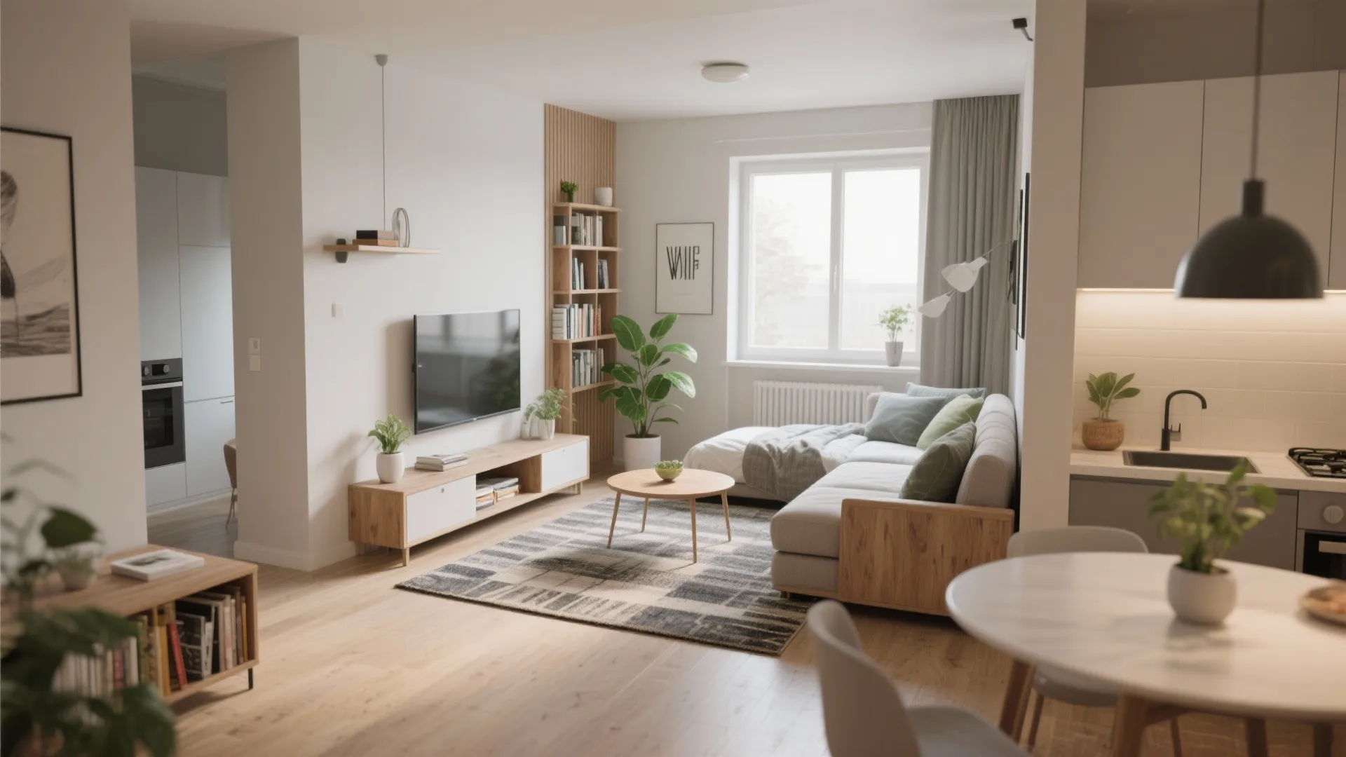 1. Open-plan living with zoned functions