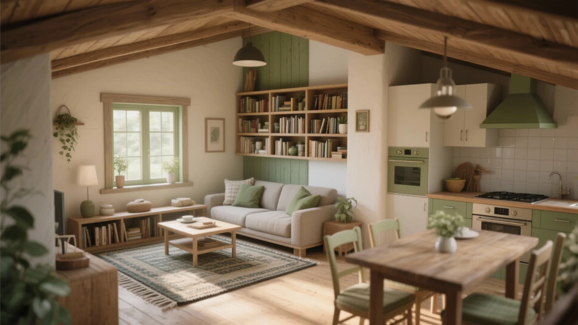 1. Open-plan living with zoned corners