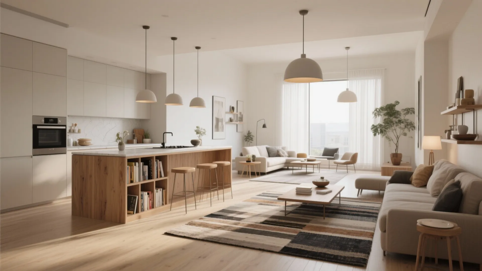 1. Open-plan living with zoned flow