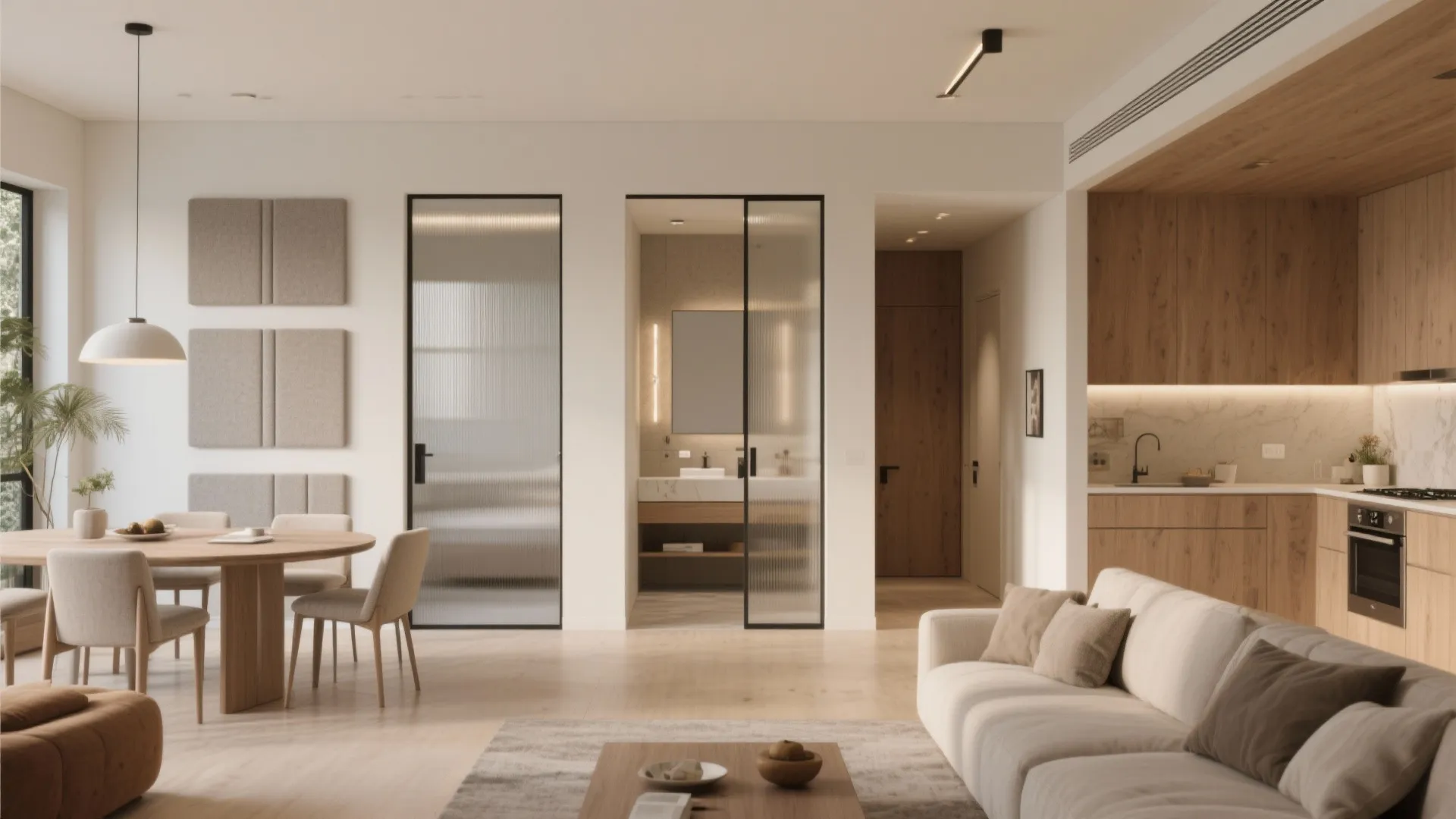 3. Open Plan Living with Zoned Baths