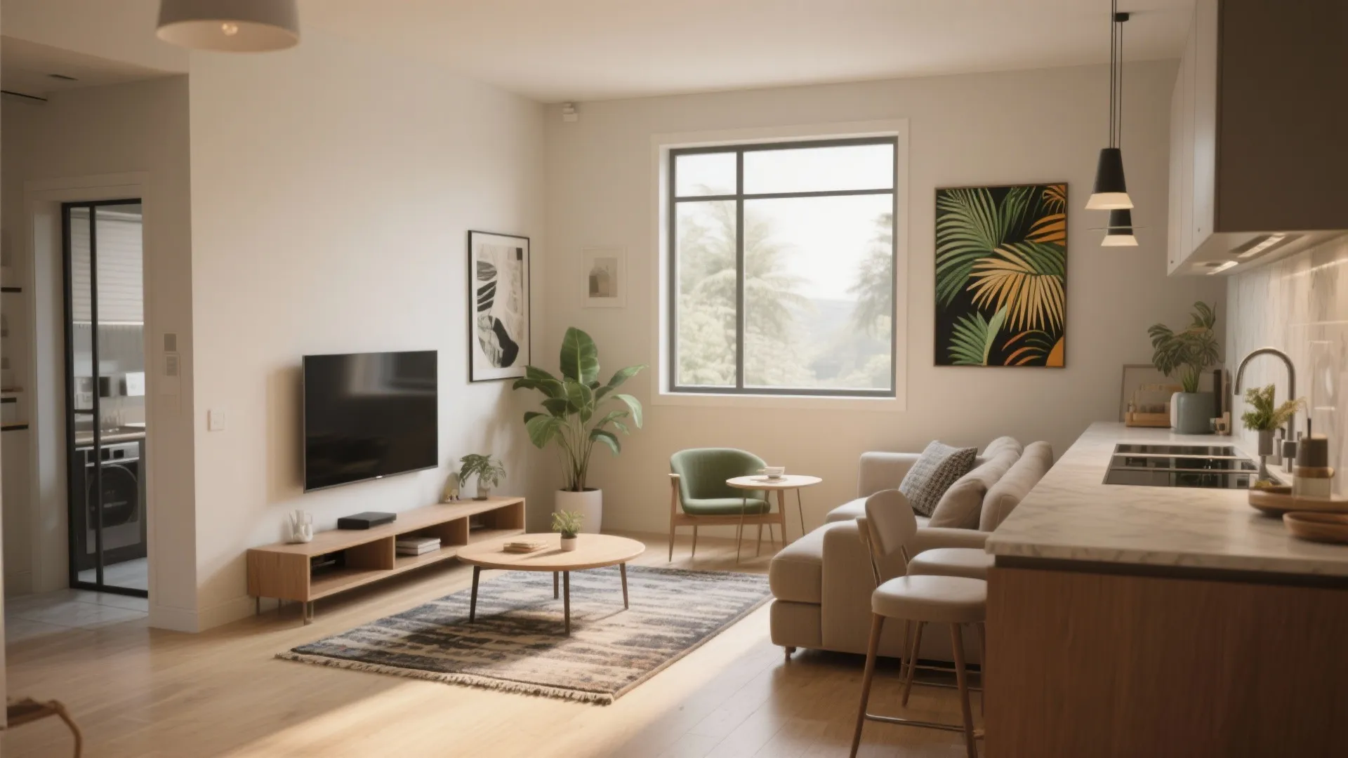 1. Open-plan living with zoned areas