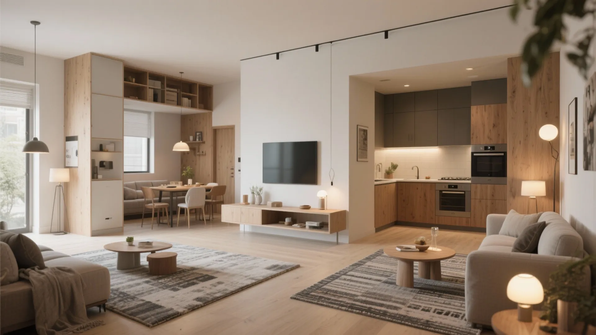 1. Open-plan living with zoned functions