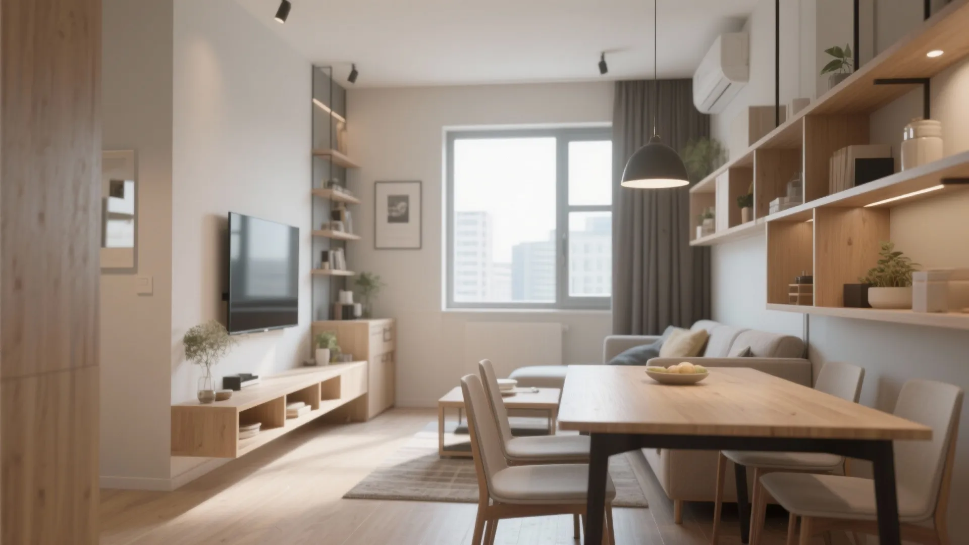 1. Open-Plan Living with Zoned Furniture