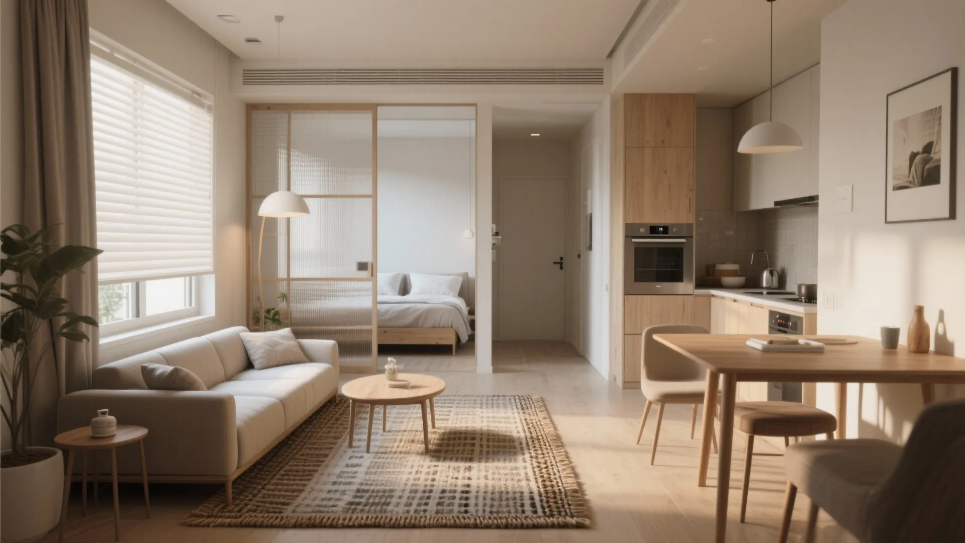 1. Open-plan living with zoned privacy