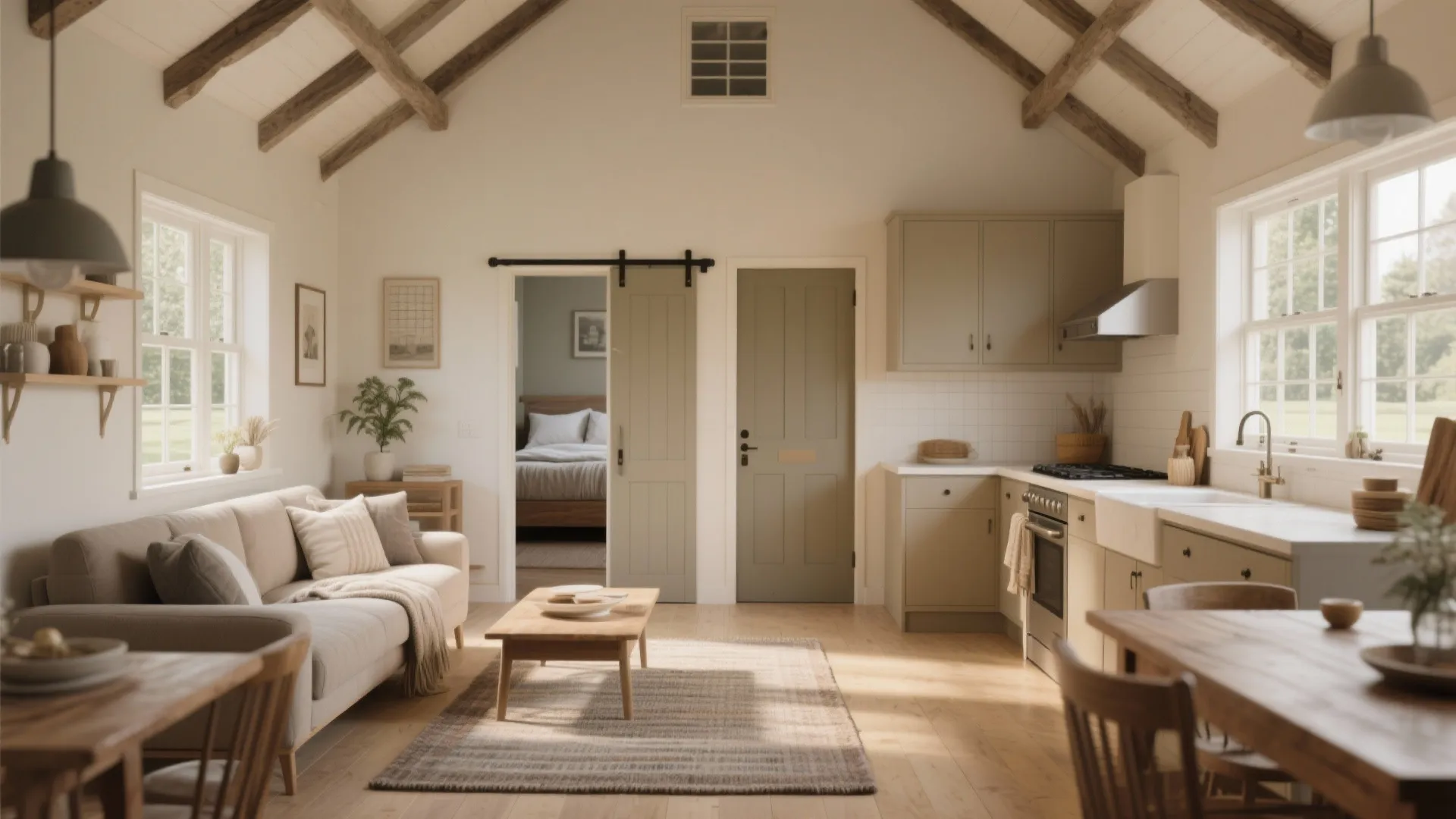 1. Open-plan living with zoned privacy