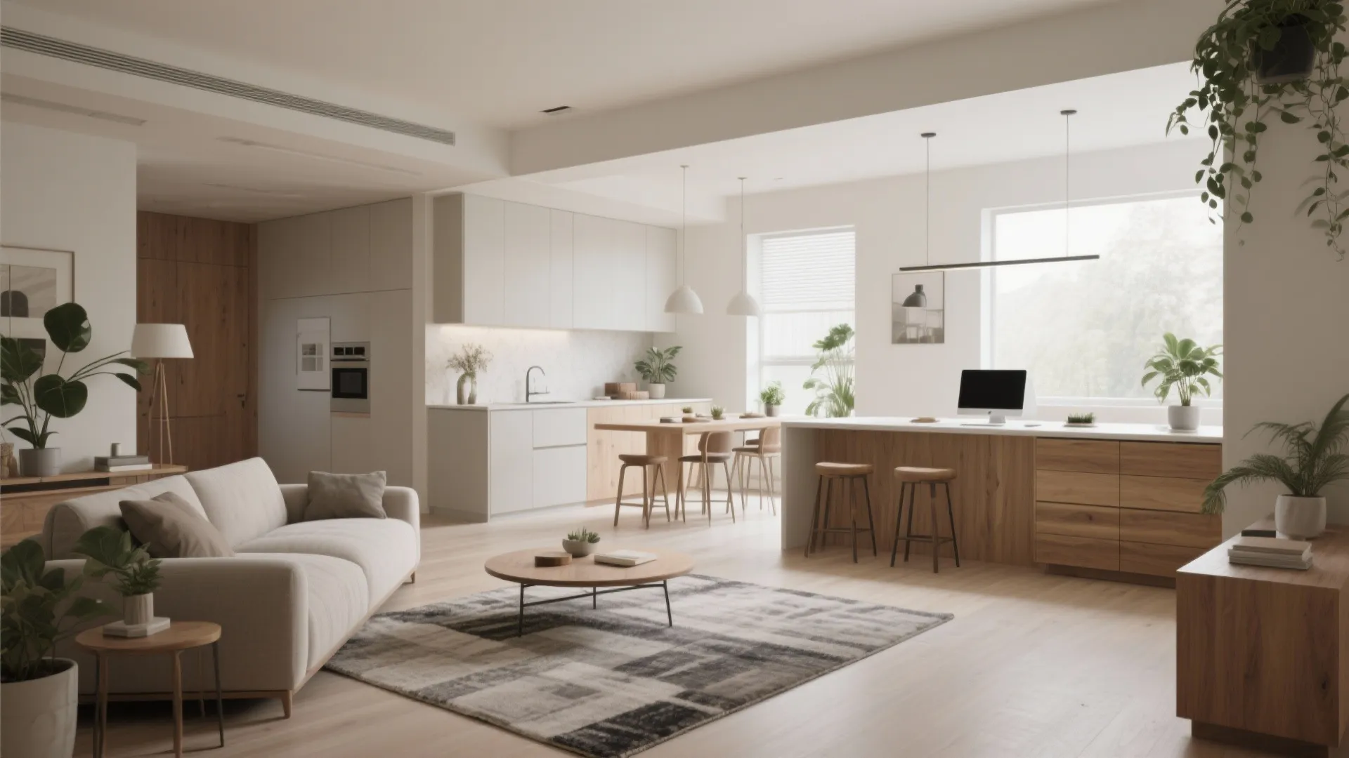 1. Open-plan living with zoned functions