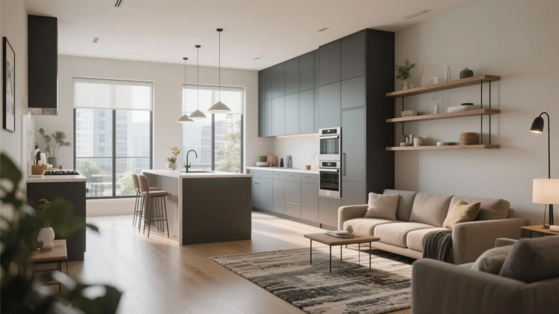 1. Open-plan living with zoned intent