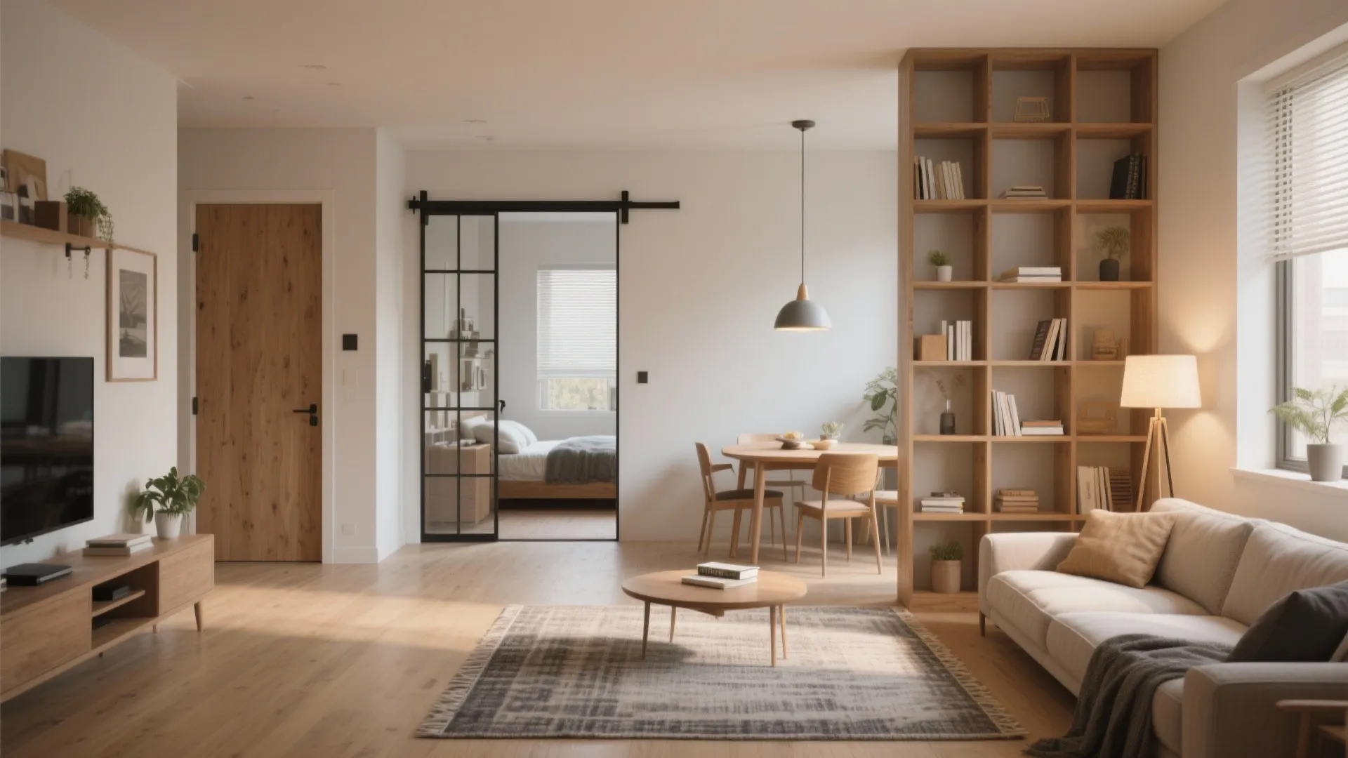 1. Open-plan living with zoned intimacy