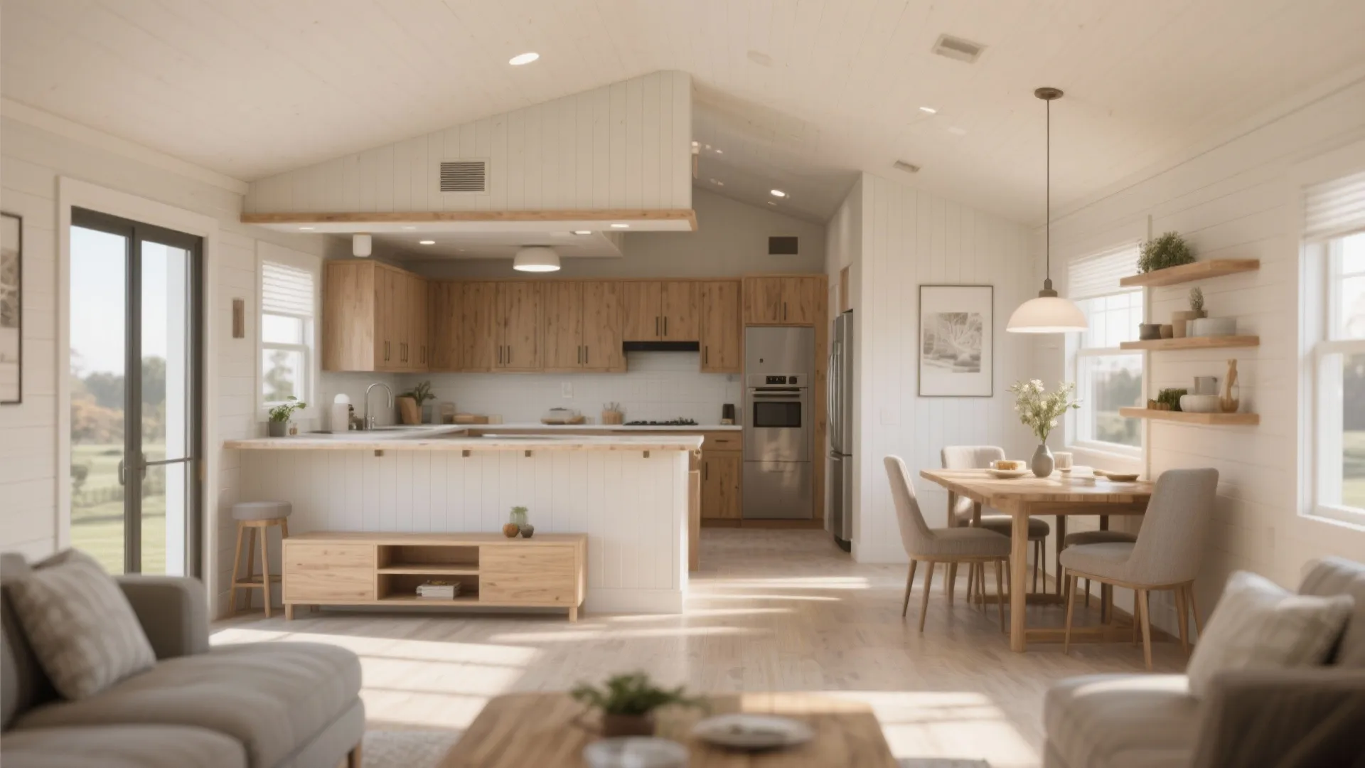 1. Open Plan Living With Defined Zones