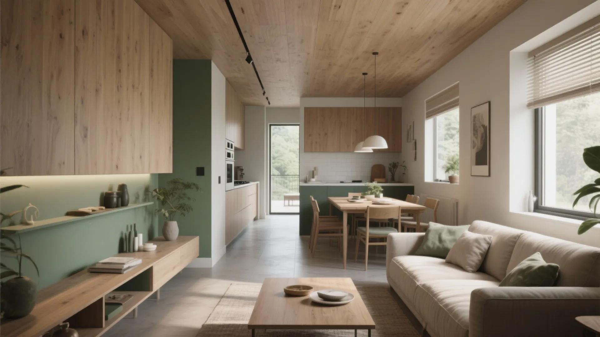 1. Open-plan living with clear zones