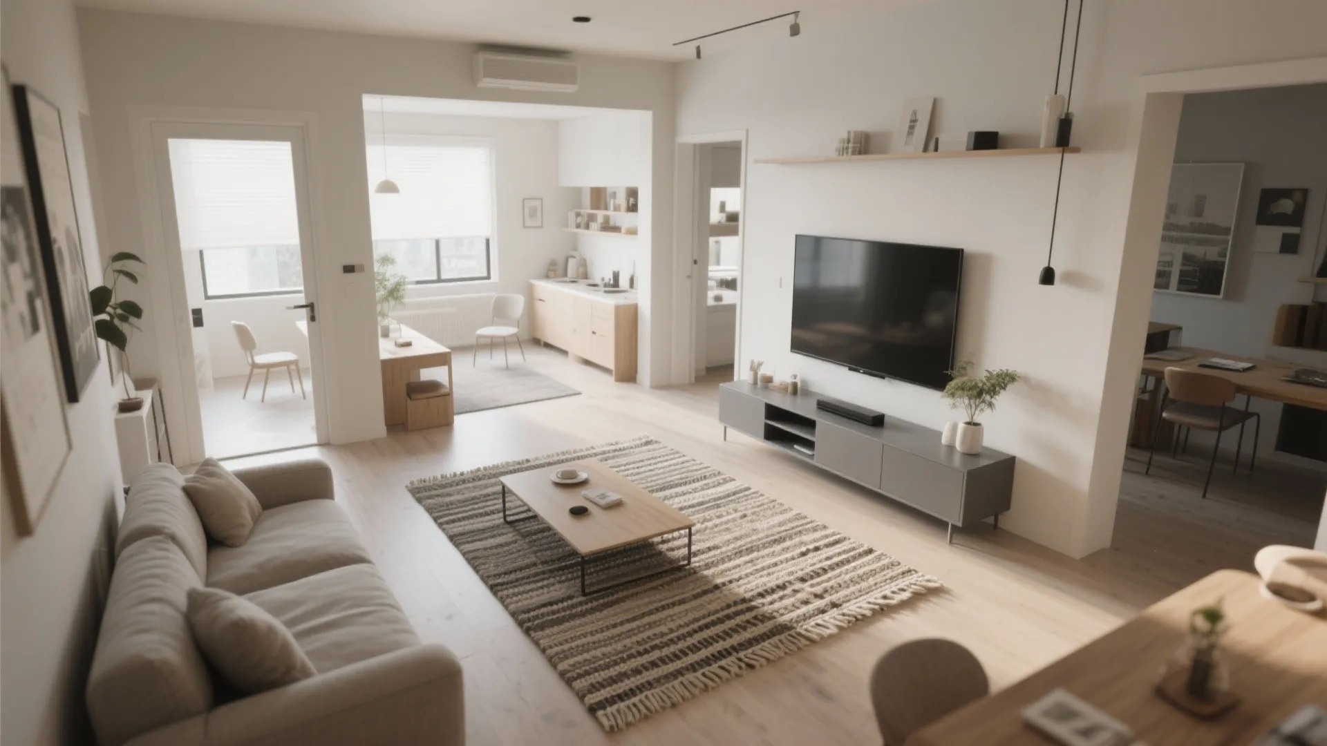 3. Open Plan with Defined Zones