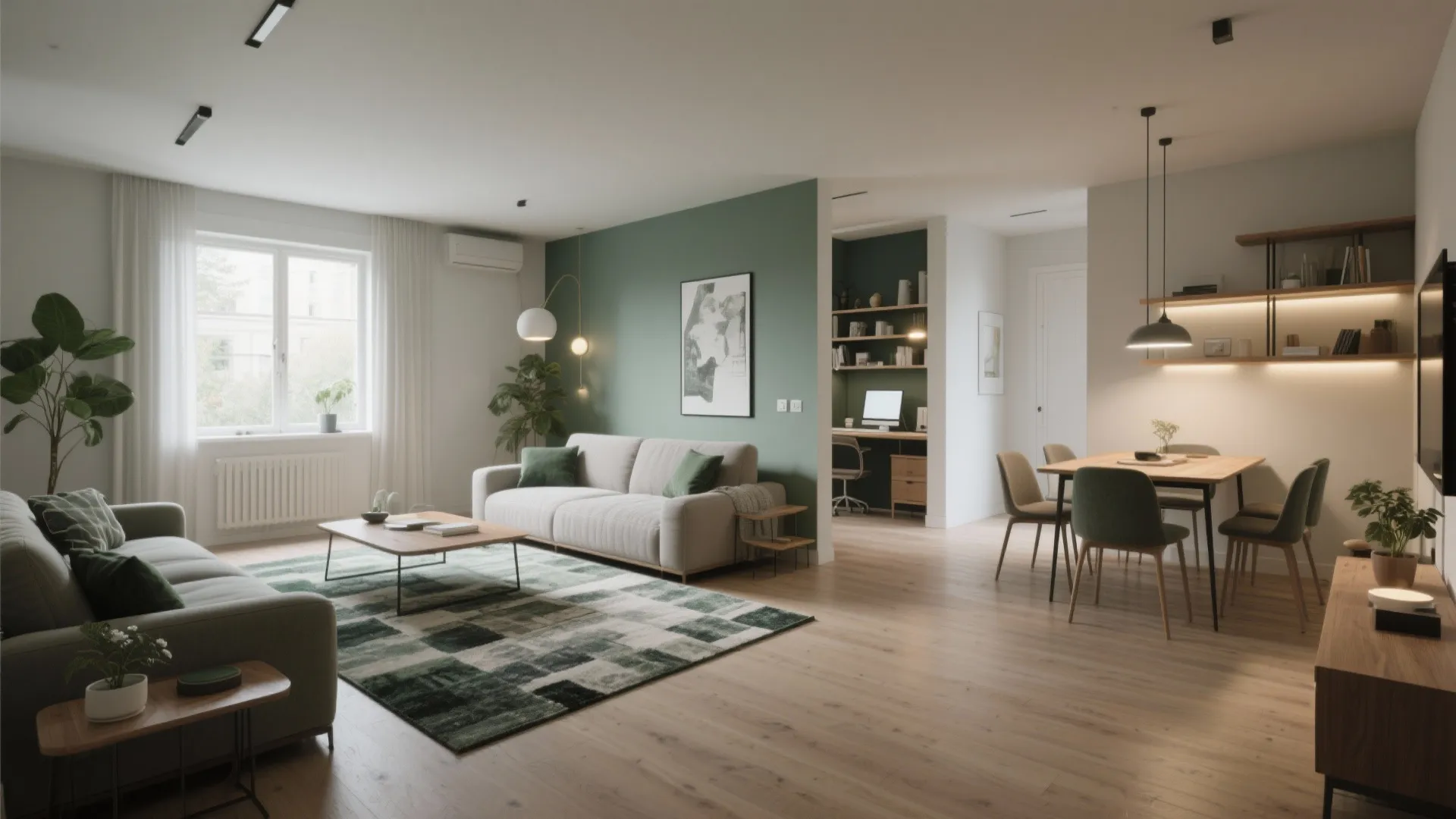 1. Open-plan living with defined zones