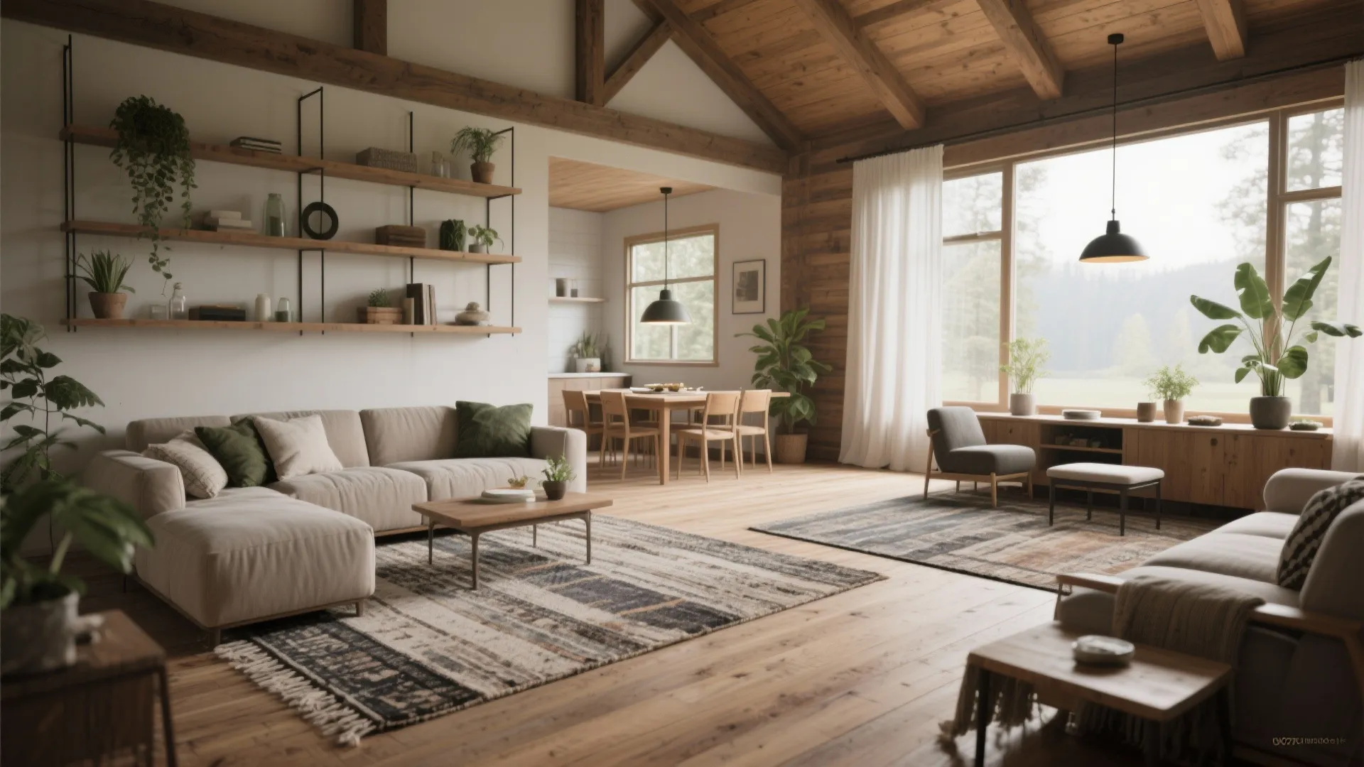 1. Open-plan living with defined zones