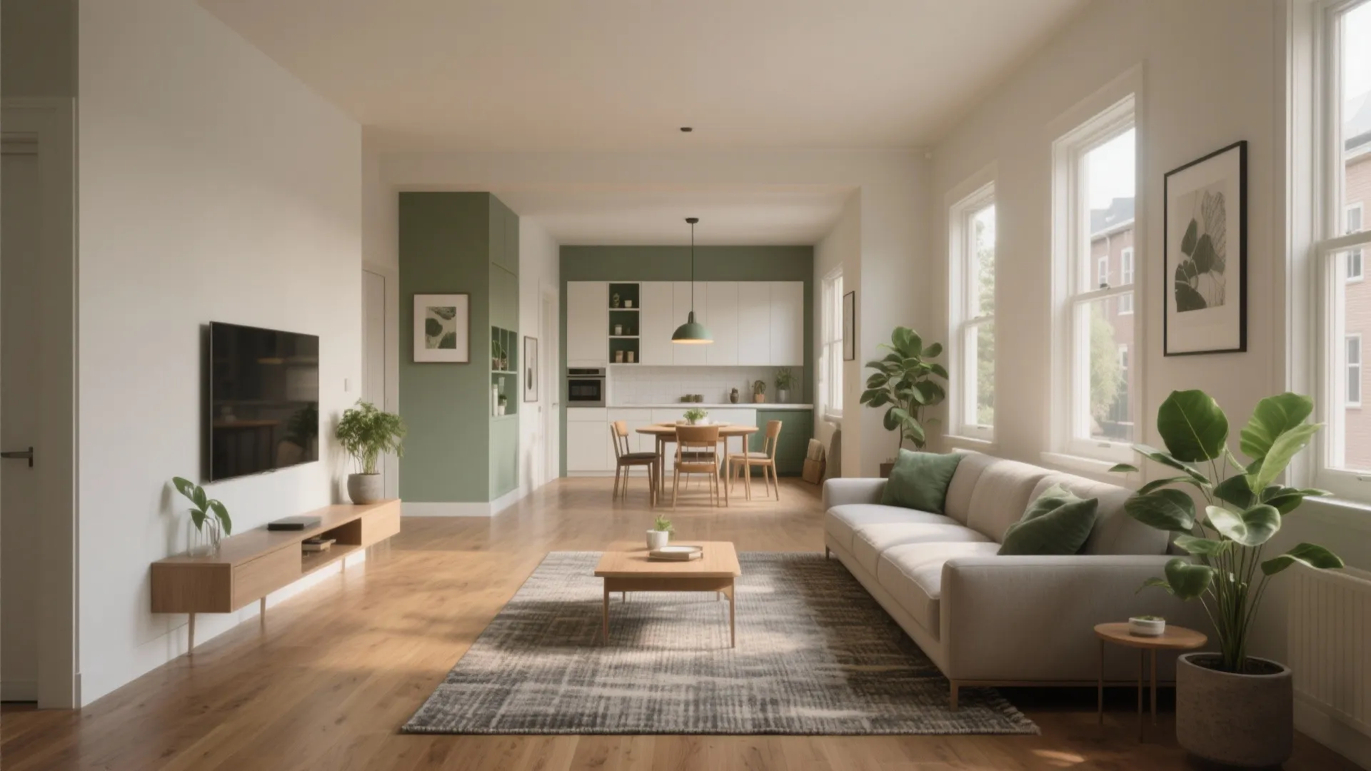 1. Open-Plan Living with Defined Zones