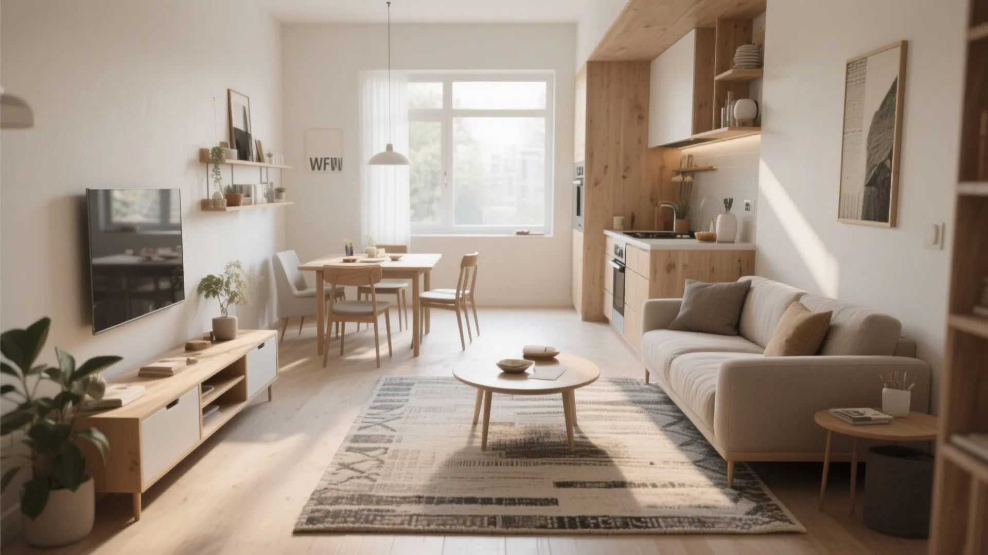 1. Open-plan living with defined zones