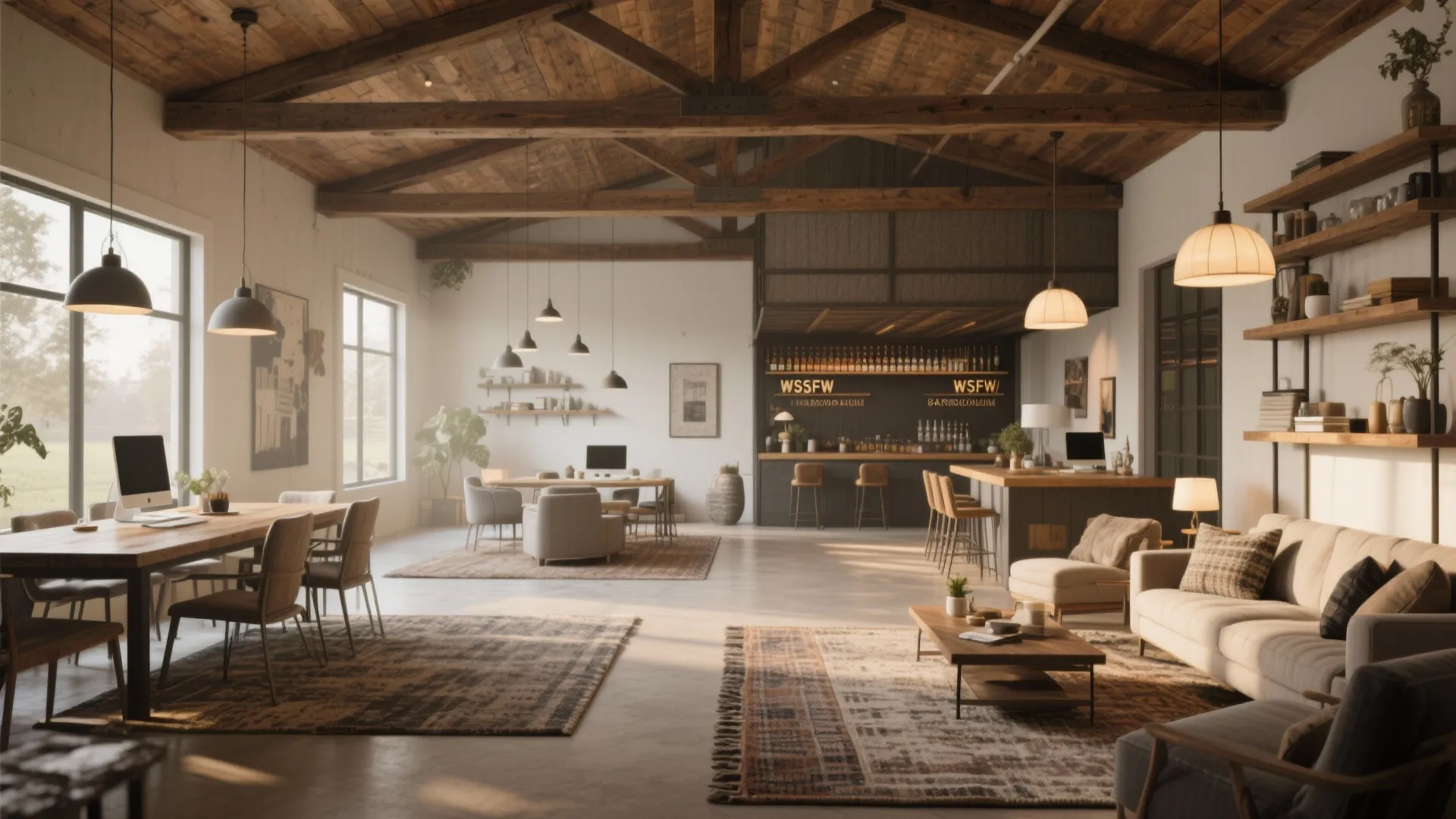 1. Open-plan living with defined zones