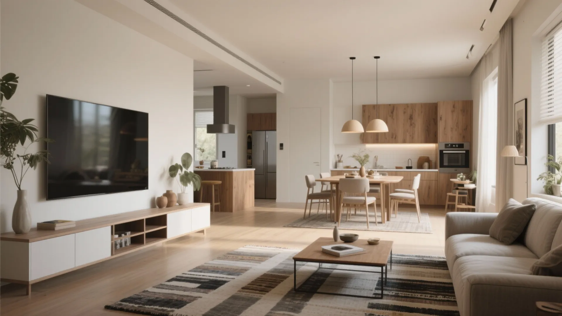 1. Open-plan living with defined zones