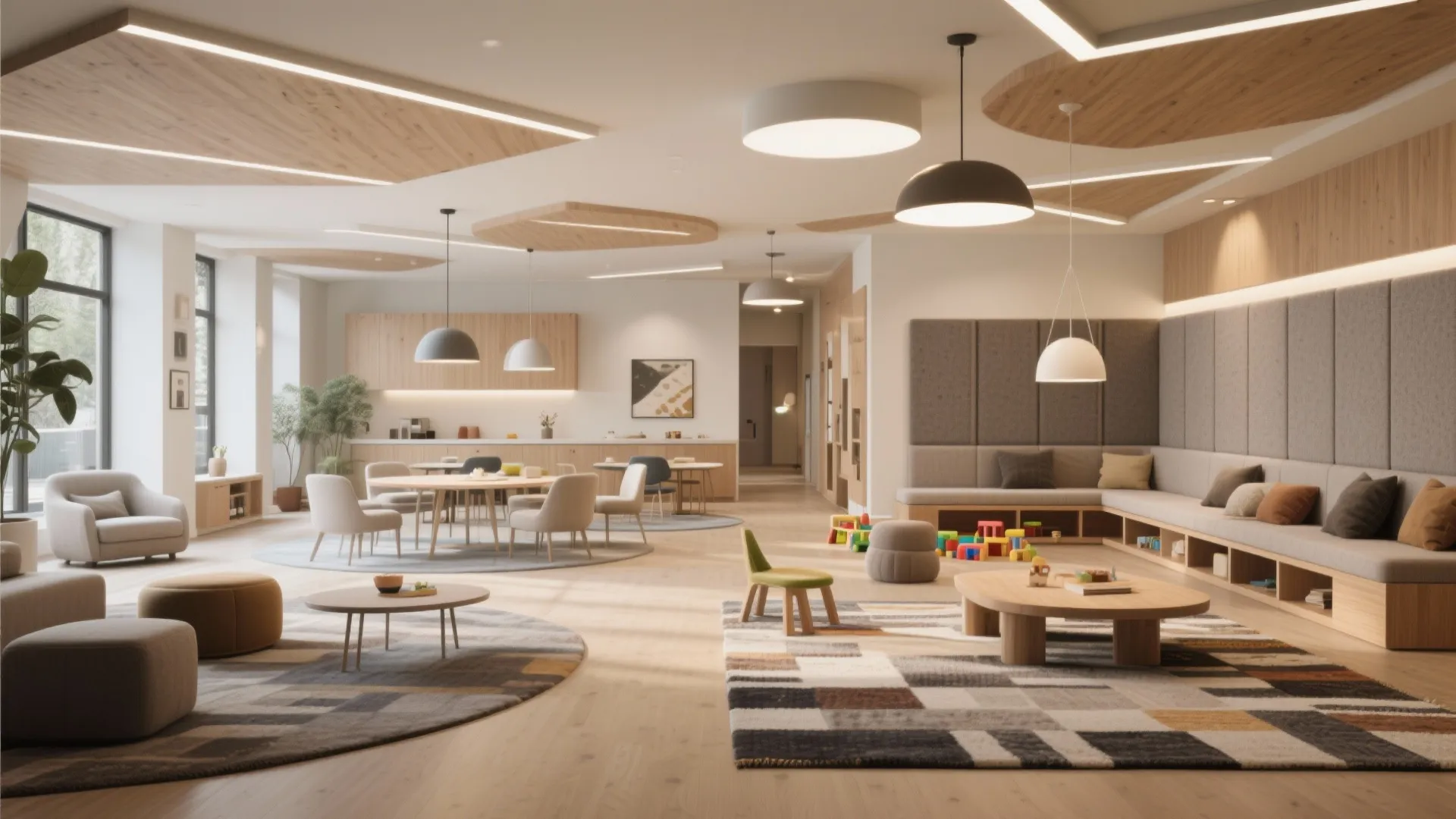 1. Open-plan living with defined zones