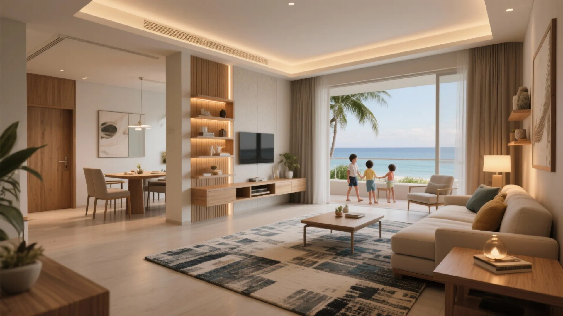 3. Create distinct zones in an open plan