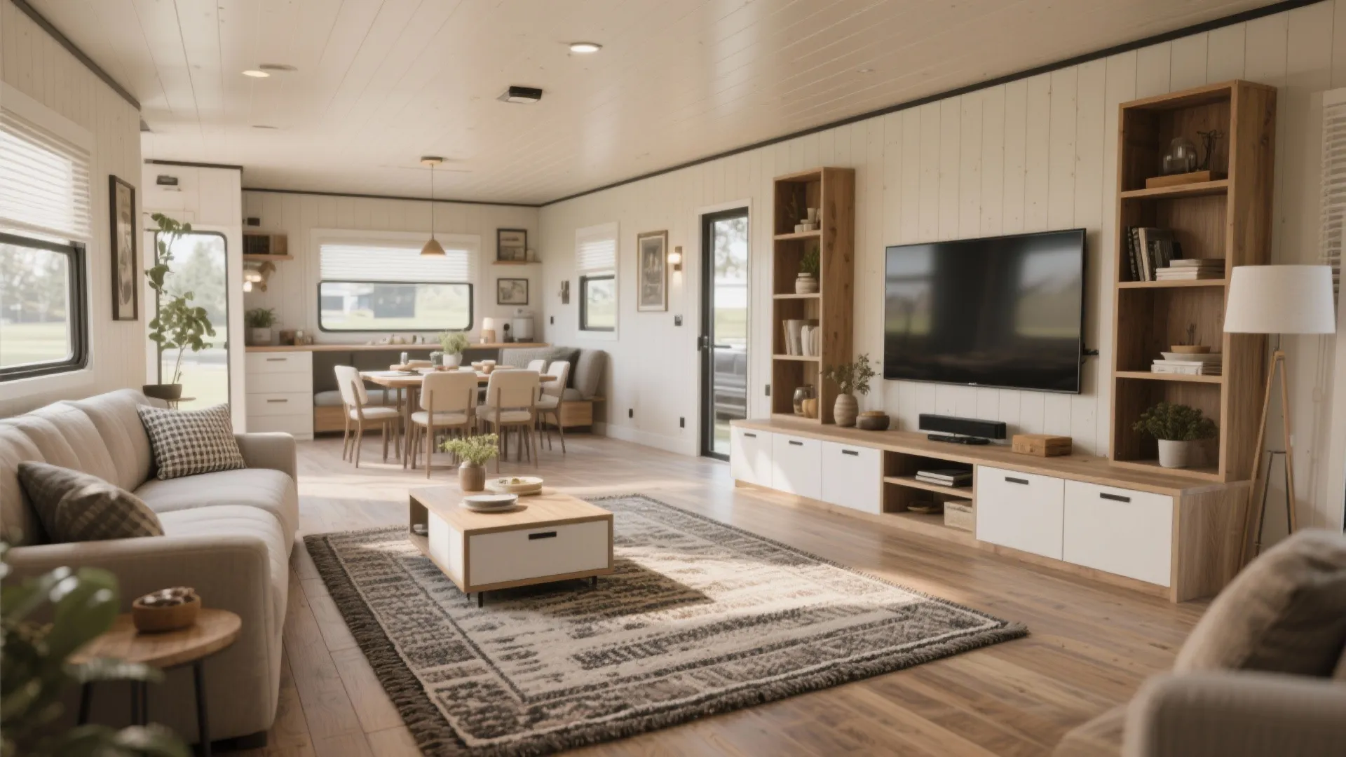 1. Open-plan living with defined zones