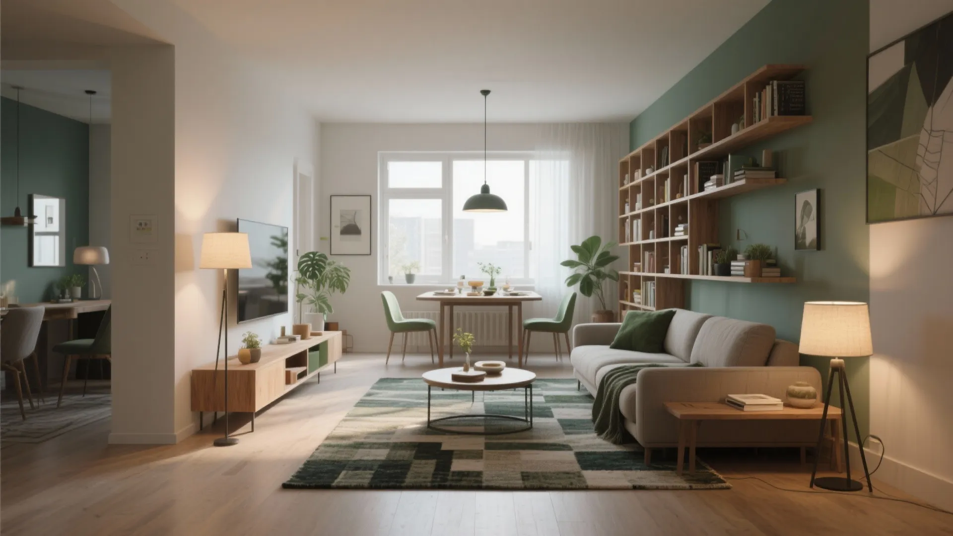 1. Open-plan living with defined zones