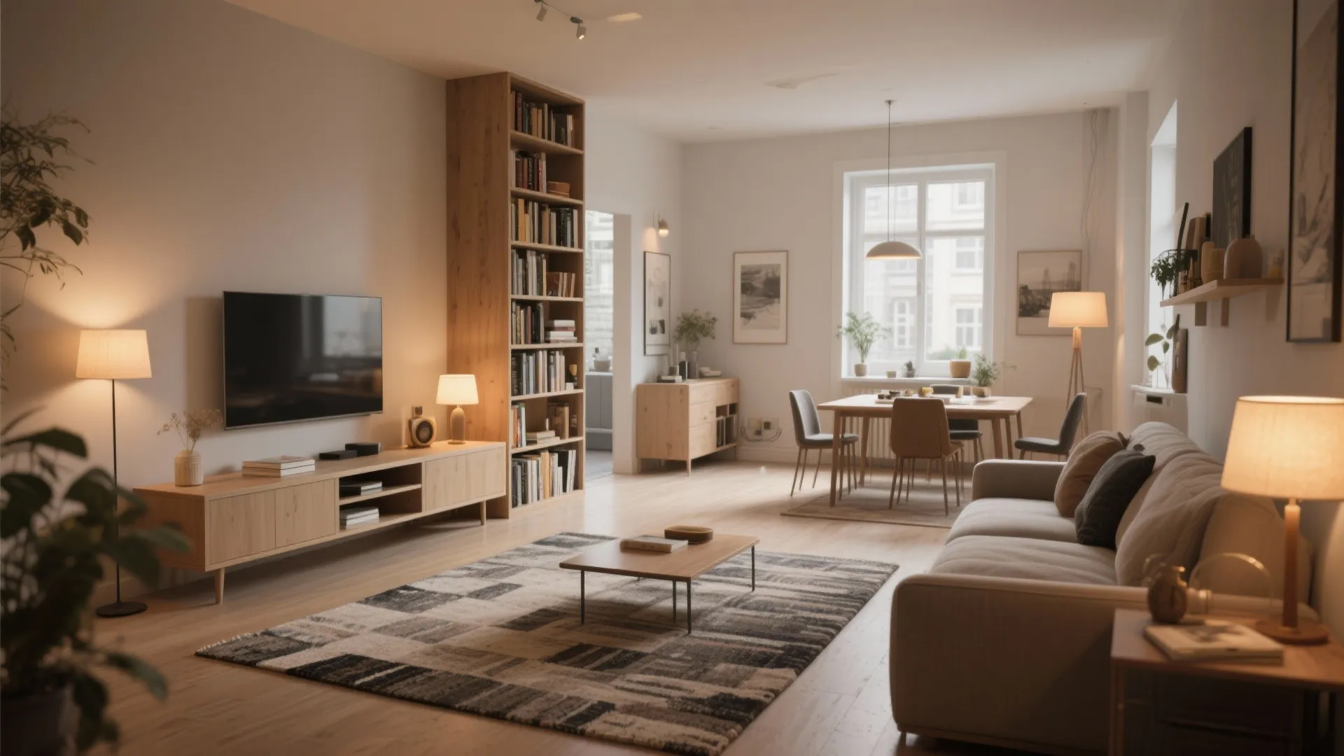 2. Open-plan living with defined zones