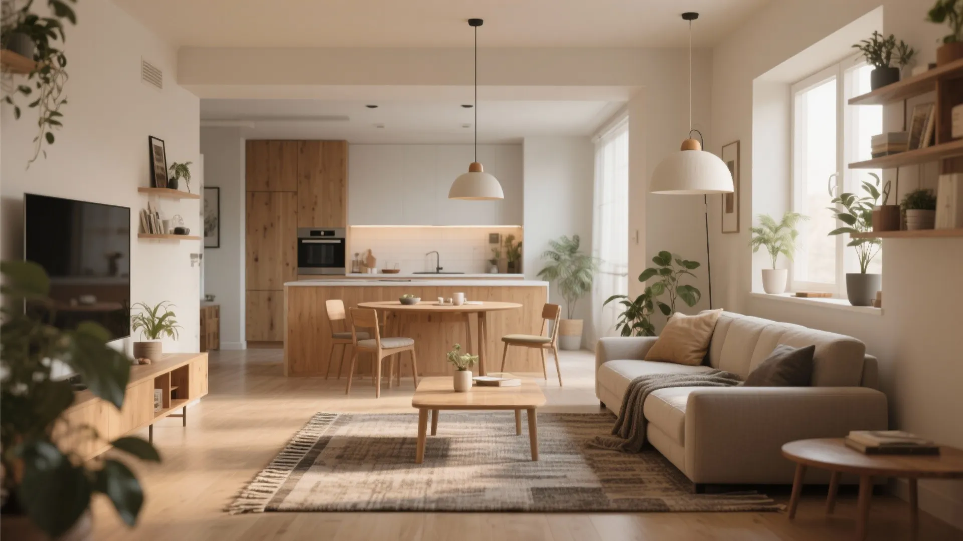 1. Open-plan living with defined zones