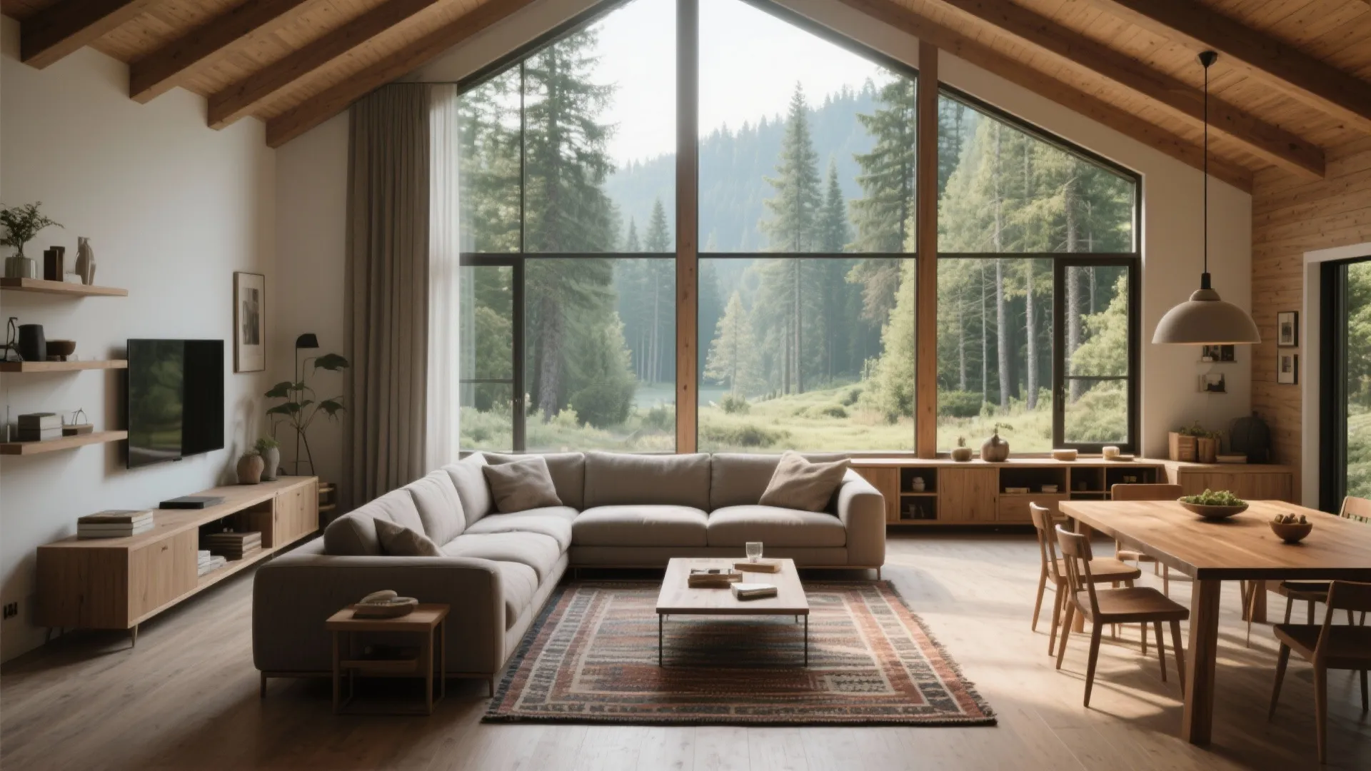 3. Open-Plan Living with Defined Zones