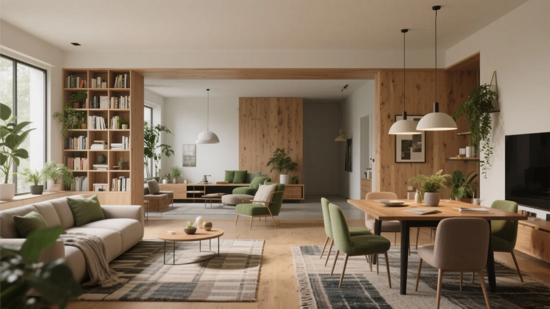 3. Open-plan living with personality zones