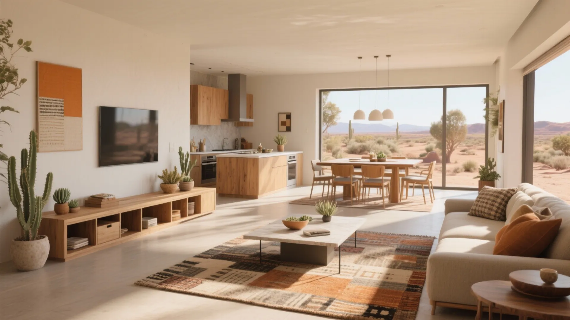 1. Open-plan living with defined zones