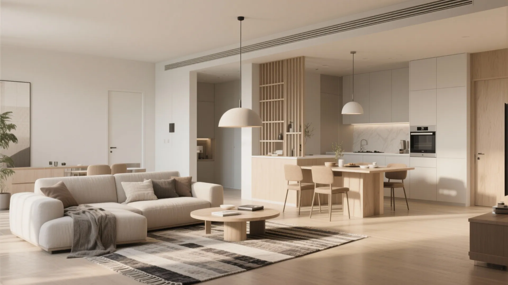 1. Open-plan living with zoned functions